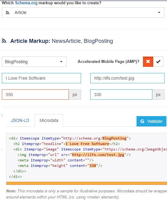 Schema Markup Generator (JSON-LD) by Technical SEO