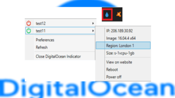 See Status of Digital Ocean Droplets from System Tray of Windows