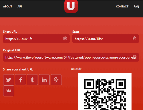 U.nu website interface