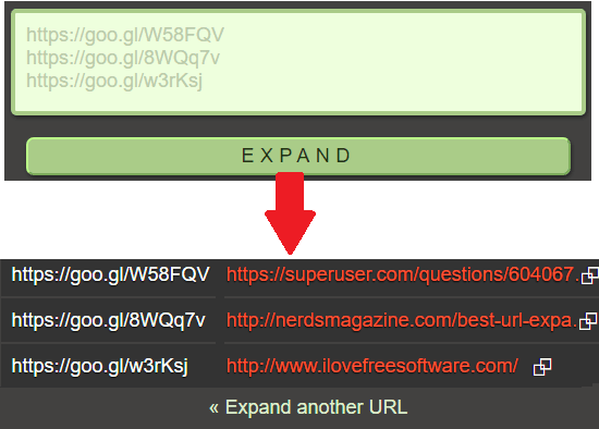 Urlex free bulk URL expander