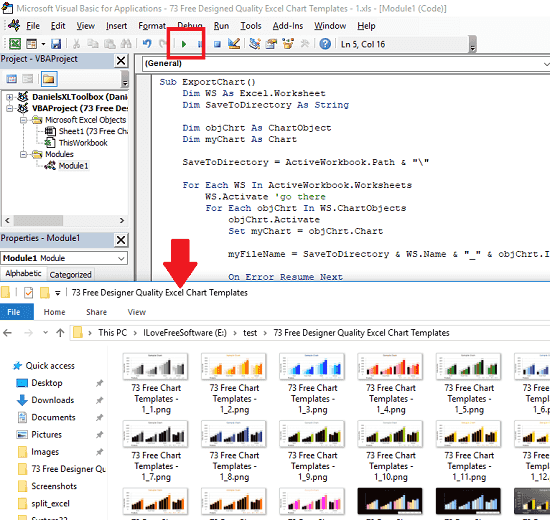 VBA code export all charts as images