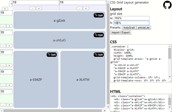 CSS Grid Generator Website