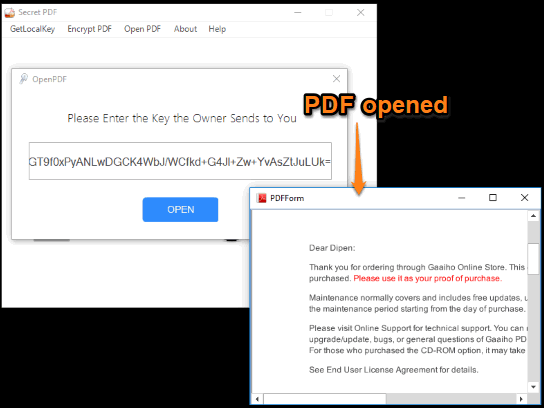 pdf decrypted and opened