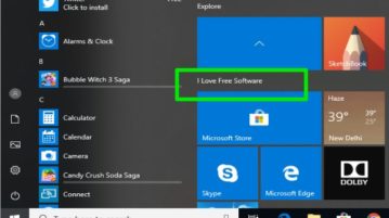 rename a tile folder in start menu of windows 10