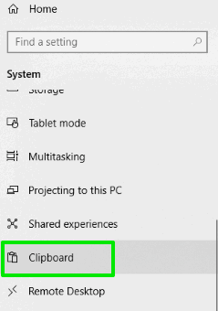 select clipboard