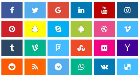 social media icon generator