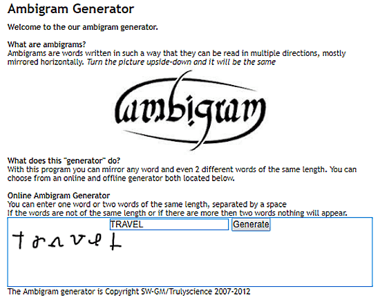 online ambigram generator free