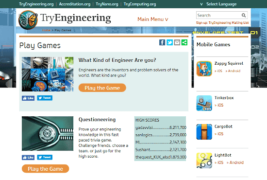online engineering games for kids