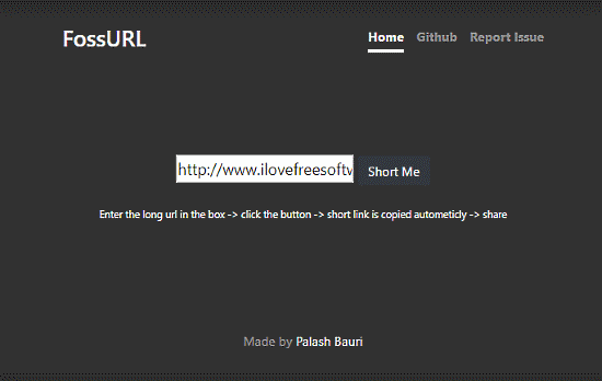 Free URL Shortener Without Server Side Processing