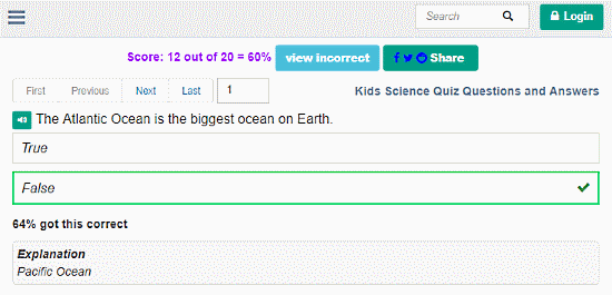 free science quiz for kids online