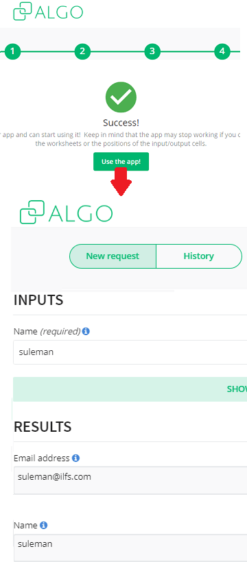 Algo web app ready