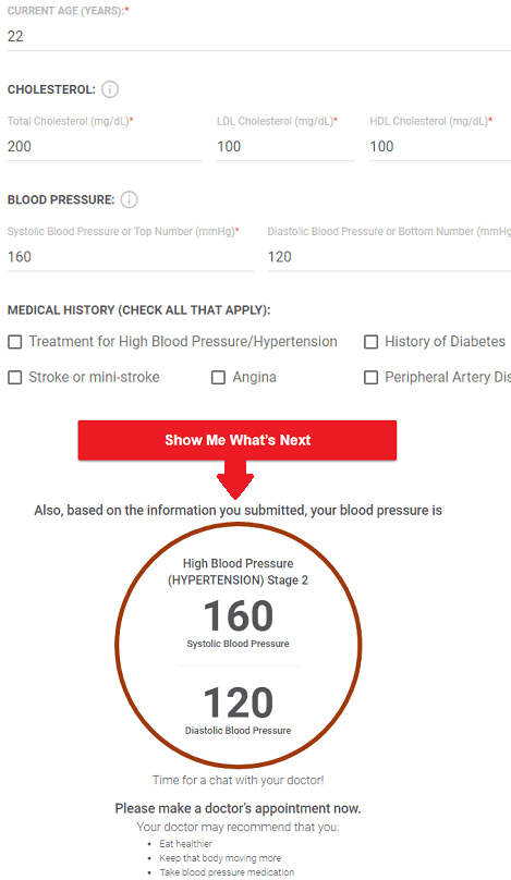 CHECK CHANGE CONTROL CALCULATOR blood pressure calculator