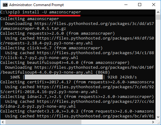 Pip install amazon scraper