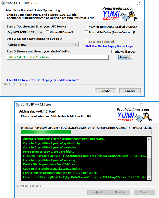 YUMI UEFI USB bootable creator