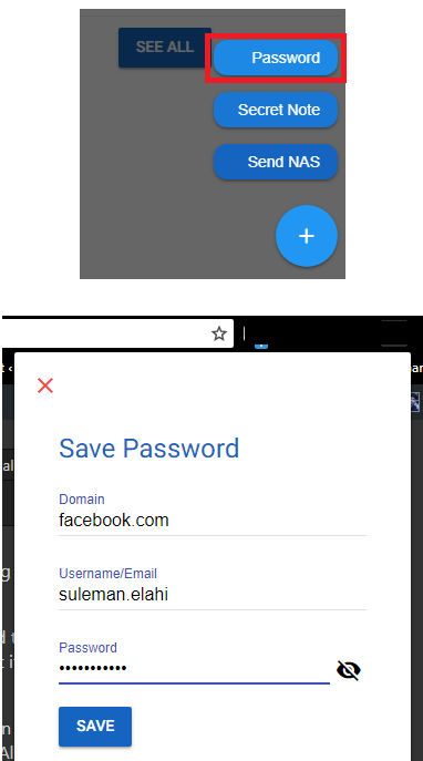 b.lock password manager add anew password