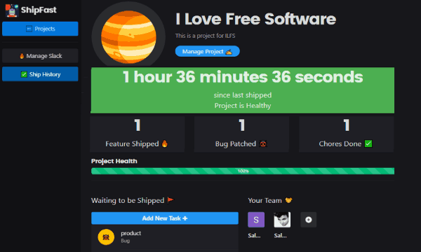 Online Collaborative Project Manager with Sprint-Like Task Workflow