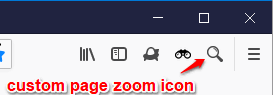 custom page zoom icon
