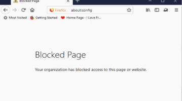 disable access to configuration page of firefox using group policy