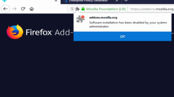 disable installing extensions in firefox using group policy