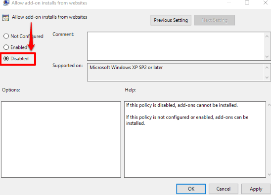 select disabled option