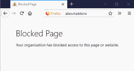 uninstallation option for firefox extensions is disabled