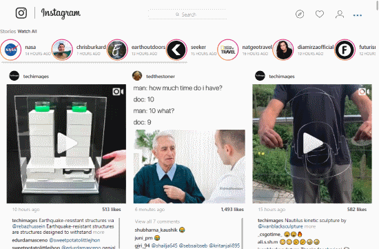 improve Instagram feeds on desktop