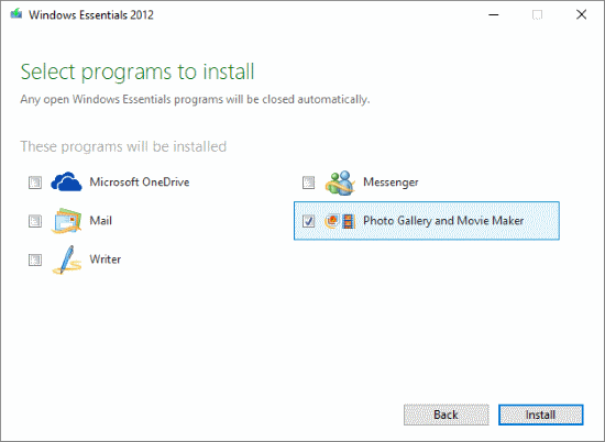 Install Windows Live Essentials On Windows 10