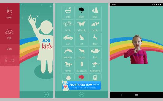 free sign language learning app for kids