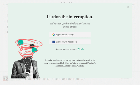 interruption free Medium