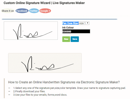 handwritten signature generator website
