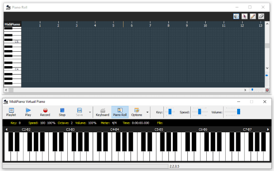 free virtual MIDI keyboard