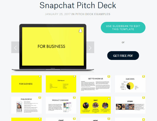 best startup pitch decks examples