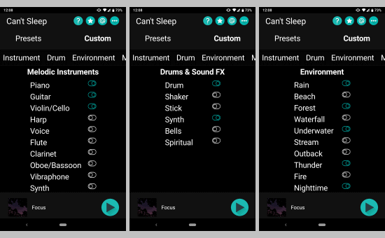 Android App to Fall Sleep Quickly
