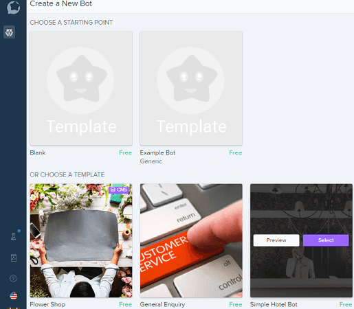 Bot templates getting started