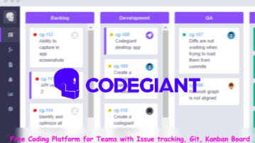 Coding Platform for Teams with Issue tracking, Git, Kanban Board