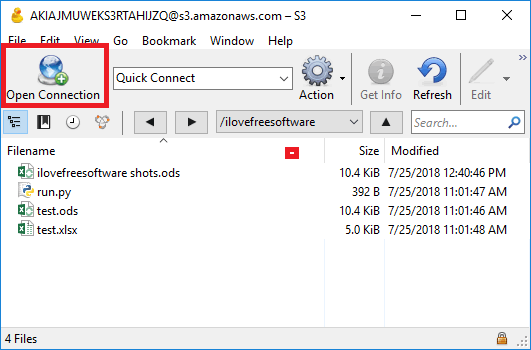 Cyberduck free amazon S3 client for Windows