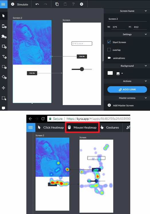 Free UX Research, Prototyping Tool to Get User Feedback Heat Maps