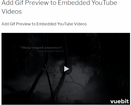How to Add GIF Preview to Embedded YouTube Videos on your Website