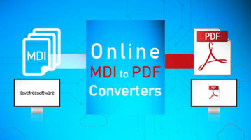 MDI to PDF converter websites