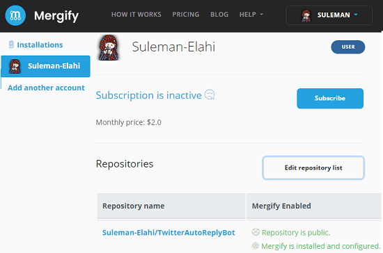 Mergify add repositories