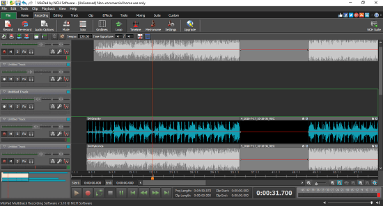Mixpad free audio mixing software