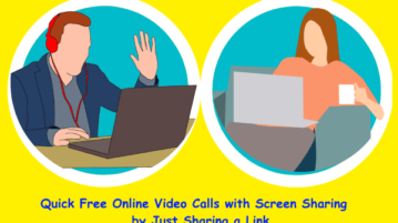 Quick Free Online Video Calls with Screen Sharing by Just Sharing a Link