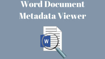 3 Free Online Word Metadata Viewer Websites Free Online Word Metadata Viewer Websites