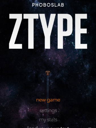 ZType typing shooting game