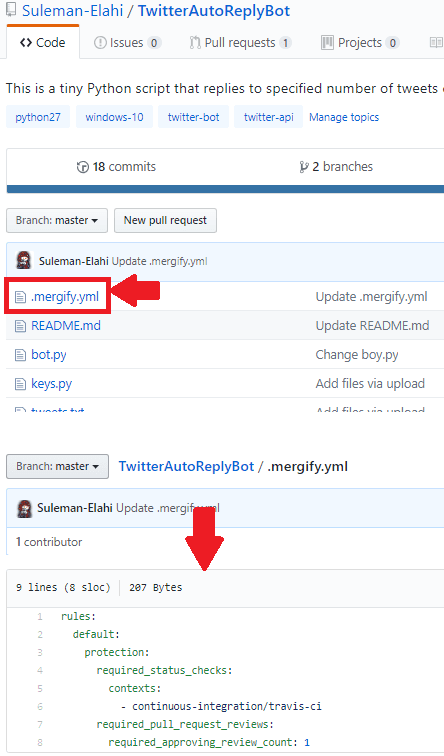 configure merging rules