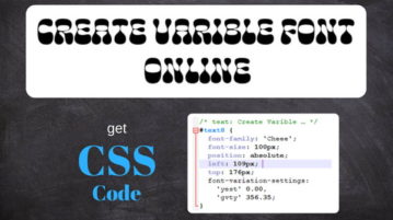 Create Variable Width Fonts Online, Get CSS Code