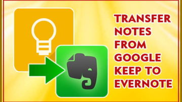 import notes from google keep to evernote
