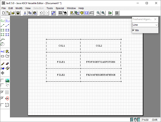 ascii table maker software