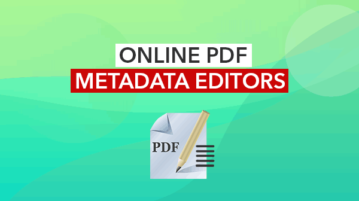 online pdf metadata editors