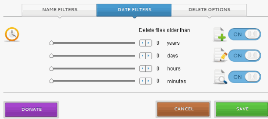 set filters